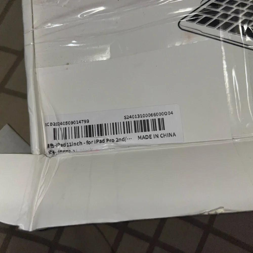 Light blue 11inch wireless keyboard leather case